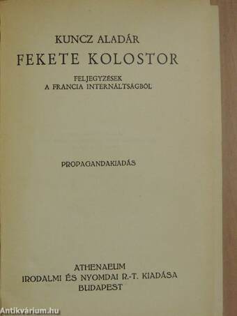 Fekete kolostor I-II.