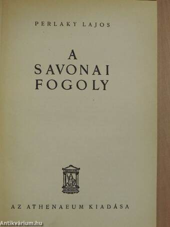 A savonai fogoly