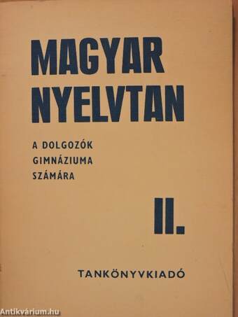 Magyar nyelvtan II.