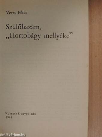 Szülőhazám, "Hortobágy mellyéke"