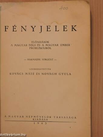 Fényjelek III.