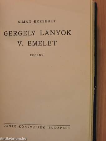 Gergely lányok V. emelet