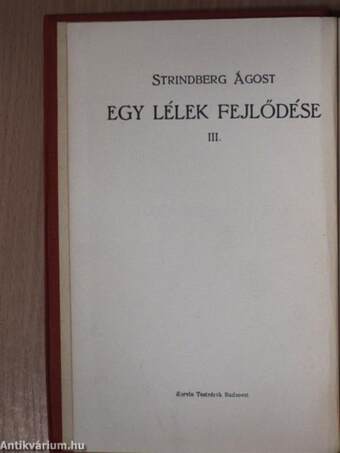 Egy lélek fejlődése III.