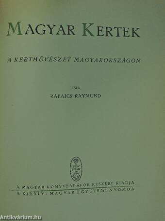 Magyar kertek