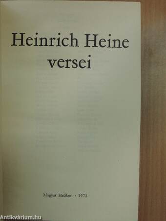 Heinrich Heine versei