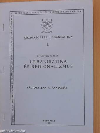 Urbanisztika és regionalizmus