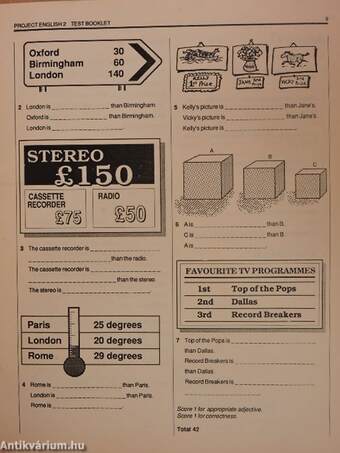 Project English 2. - Test Booklet