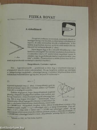 Középiskolai matematikai és fizikai lapok 1992. február