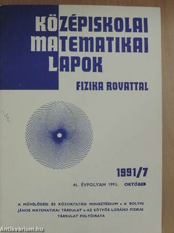 Középiskolai matematikai lapok 1991. október