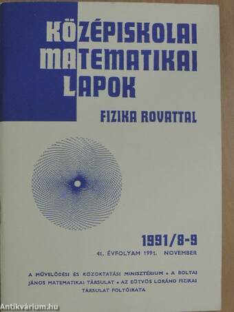 Középiskolai matematikai lapok 1991. november