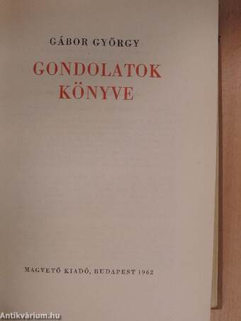 Gondolatok könyve