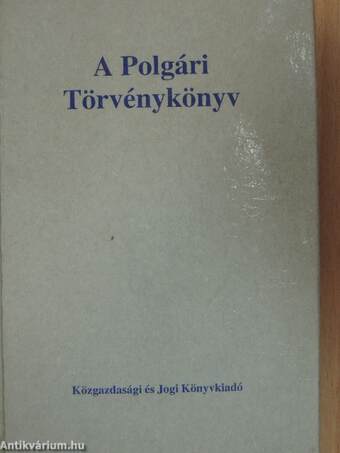 A Polgári Törvénykönyv