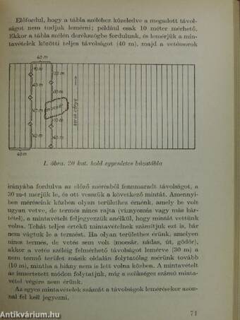 Az üzemi termésbecslés gyakorlati módszerei