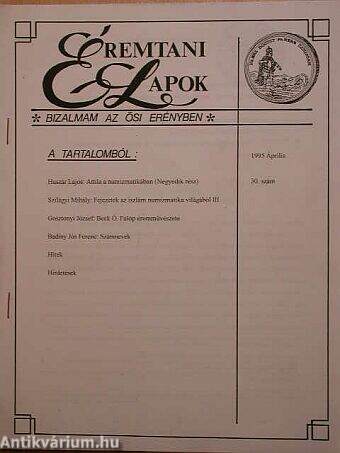 Éremtani Lapok 1995. április