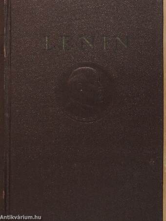 "33 kötet a V. I. Lenin művei sorozatból (nem teljes sorozat)"