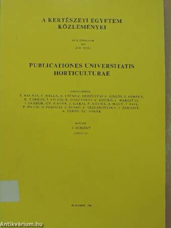 A Kertészeti Egyetem Közleményei 1985/17.