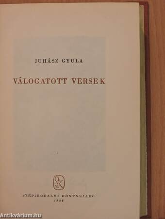 Válogatott versek