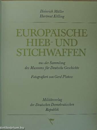 Europäische Hieb- und Stichwaffen