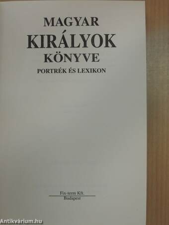 Magyar királyok könyve