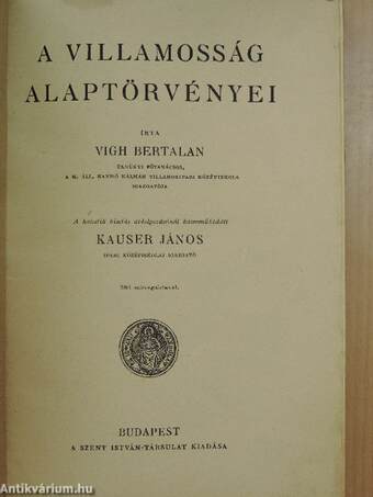 A villamosság alaptörvényei