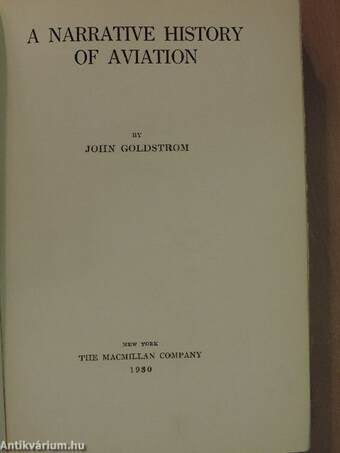 A Narrative History of Aviation