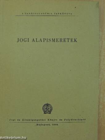 Jogi alapismeretek