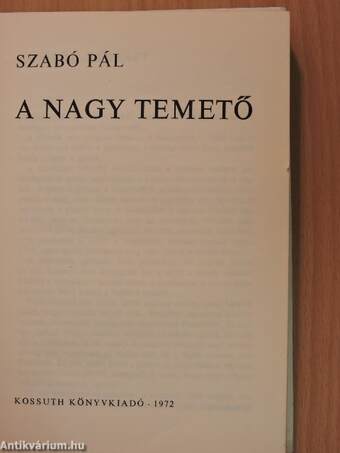 A nagy temető