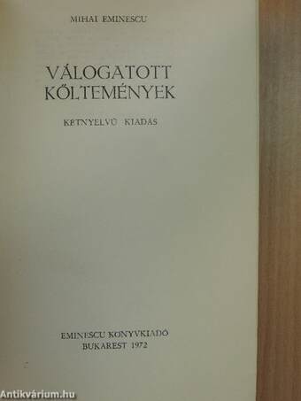 Válogatott költemények