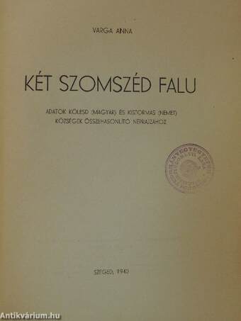 Két szomszéd falu