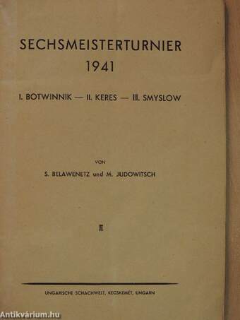 Sechsmeisterturnier 1941