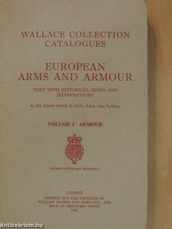 European arms and armour I.