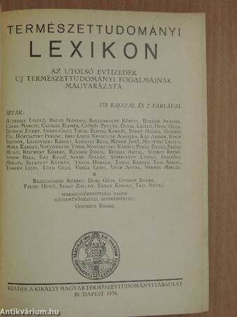 Természettudományi lexikon