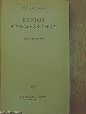 Kántor a nagyvárosban