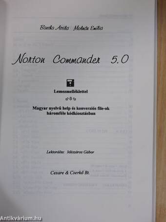 Norton Commander 5.0 - Lemezmelléklettel