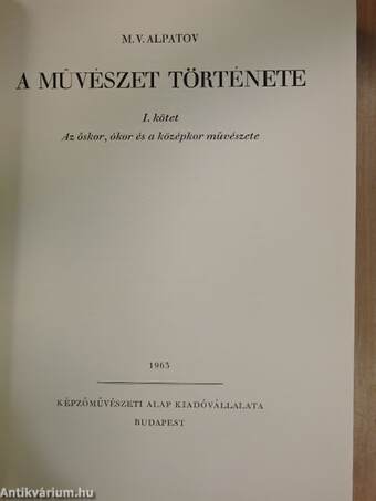 A művészet története I-II.