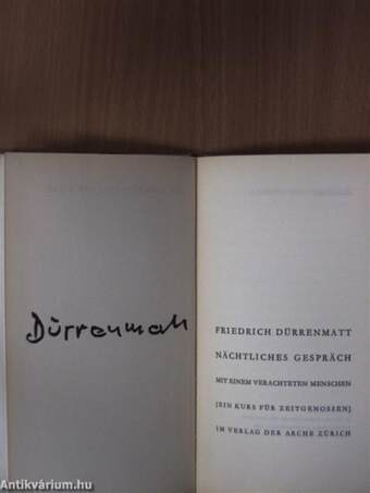 Nächtliches gespräch mit einem verachteten Menschen