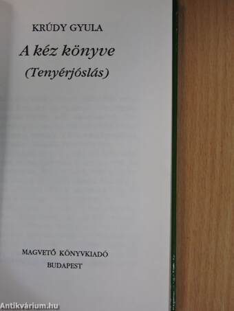 A kéz könyve (Tenyérjóslás)