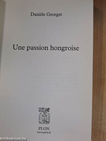 Une passion hongroise