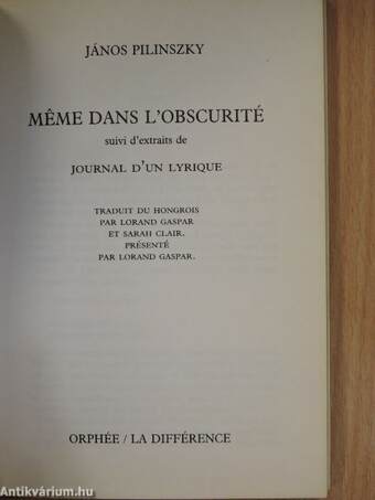 Méme dans l'obscurité