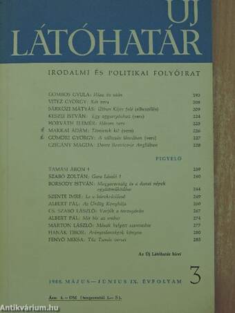 Új Látóhatár 1966. május-június