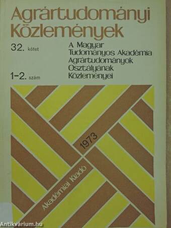 Agrártudományi Közlemények 1973/1-2.