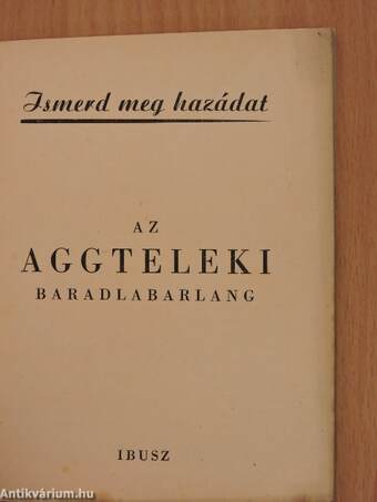 Az Aggteleki Baradla barlang