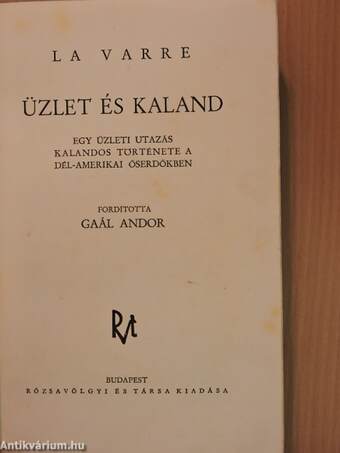 Üzlet és kaland