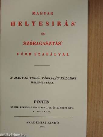 175 éves az akadémiai könyvkiadás