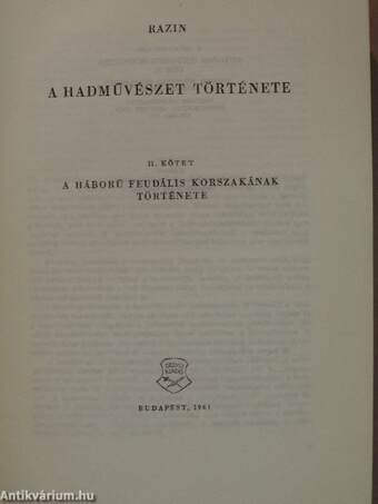 A hadművészet története II.