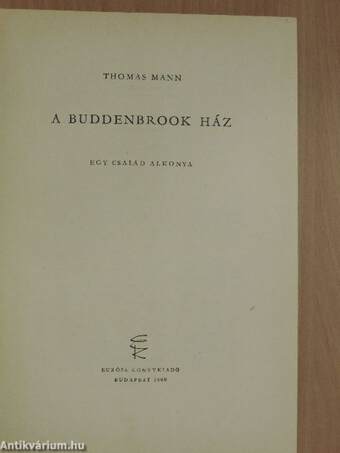 A Buddenbrook ház