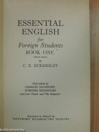 Essential English for Foreign Students Book 1.