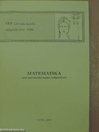 Matematika nem matematika szakos hallgatóknak