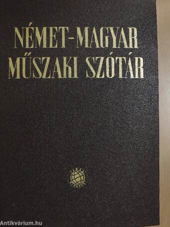 Német-magyar műszaki szótár