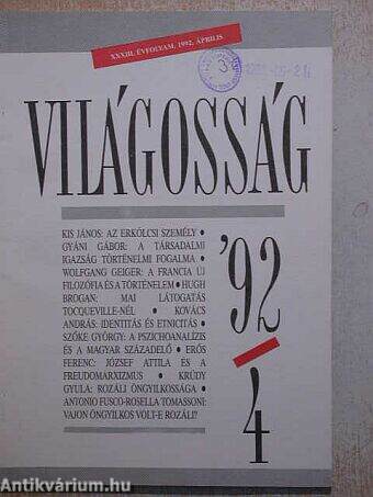 Világosság 1992. április